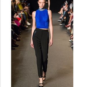 Alexander Wang high - rise leather accented pants